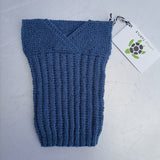 Hand Knitted Merino Baby Singlet/Vest  Prem Airforce Blue