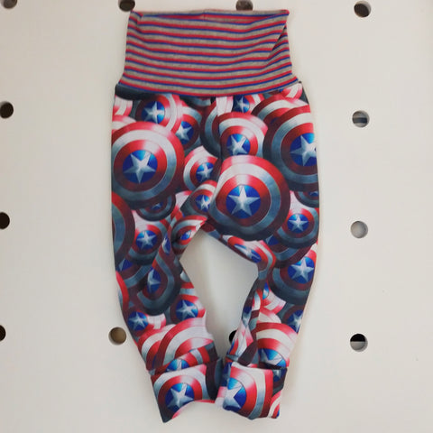 Grow With Me  Capt America Pants  Size M 3-18m
