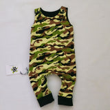 Camo  'Grow With Me'  Romper Med 3-12m