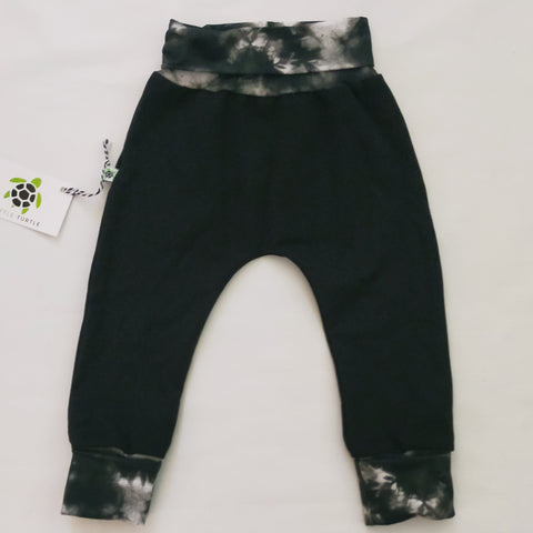 Grow With Me Harems *Black Tie Dye* Size L *1-3 years